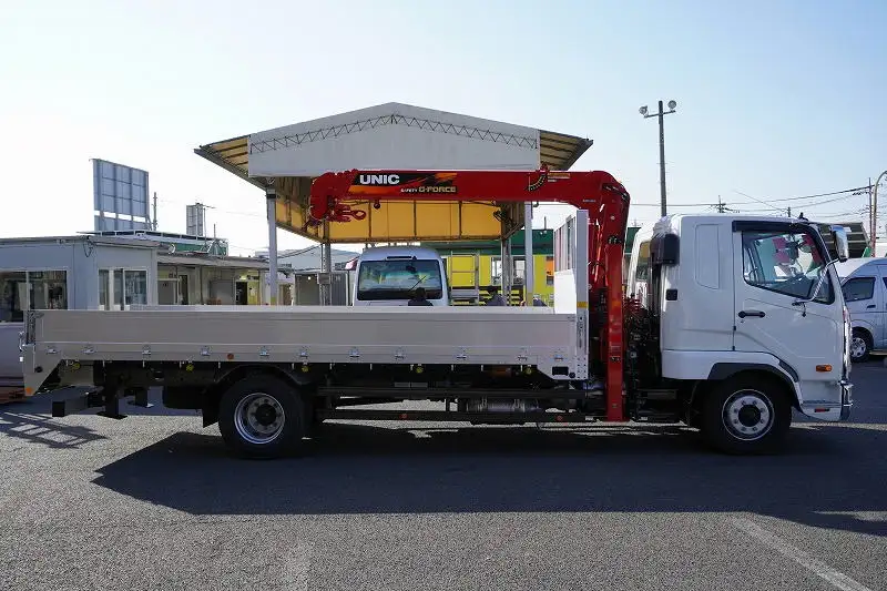 三菱 ファイター 中型/増トン 車両重機運搬 4段クレーン ラジコンの中古トラック画像2
