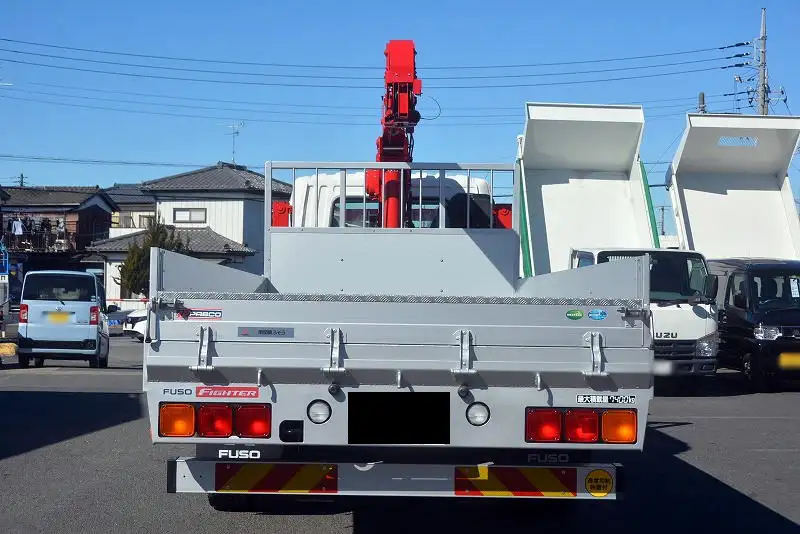 三菱 ファイター 中型/増トン 車両重機運搬 4段クレーン ラジコンの中古トラック画像3