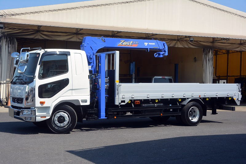 三菱 ファイター 中型/増トン 車両重機運搬 セルフローダー 2KG-FK62FZ