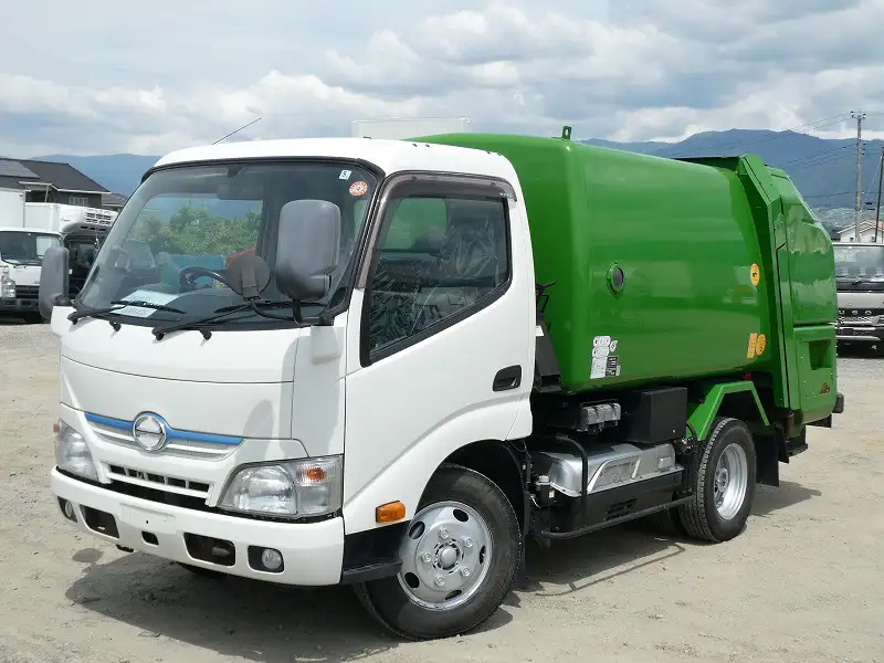 日野 デュトロ 小型 パッカー車 巻き込み式 回転ダンプ式の中古トラック画像1
