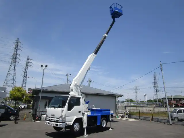 いすゞ エルフ 小型 高所・建柱車 高所作業車 BKG-NKR85Nの中古トラック画像12