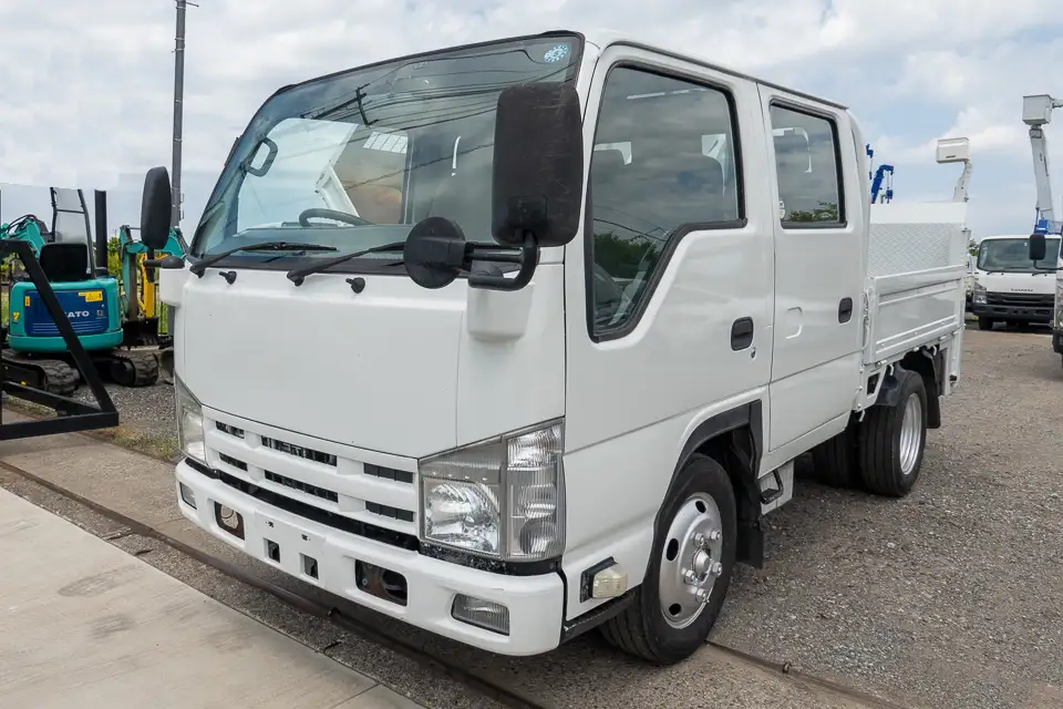 いすゞ エルフ 小型 平ボディ Wキャブ パワーゲート の中古トラック【車両No.146682】