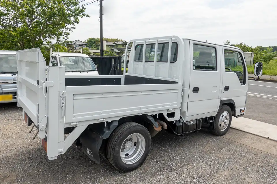 いすゞ エルフ 小型 平ボディ Wキャブ パワーゲートの中古トラック画像2