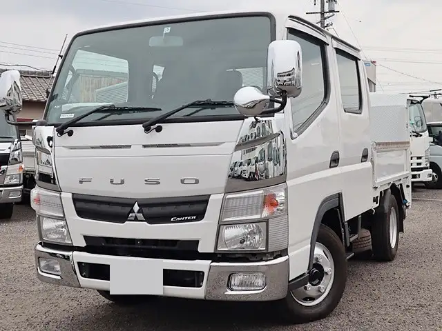 三菱 キャンター 小型 平ボディ Wキャブ パワーゲート の中古トラック【車両No.146546】