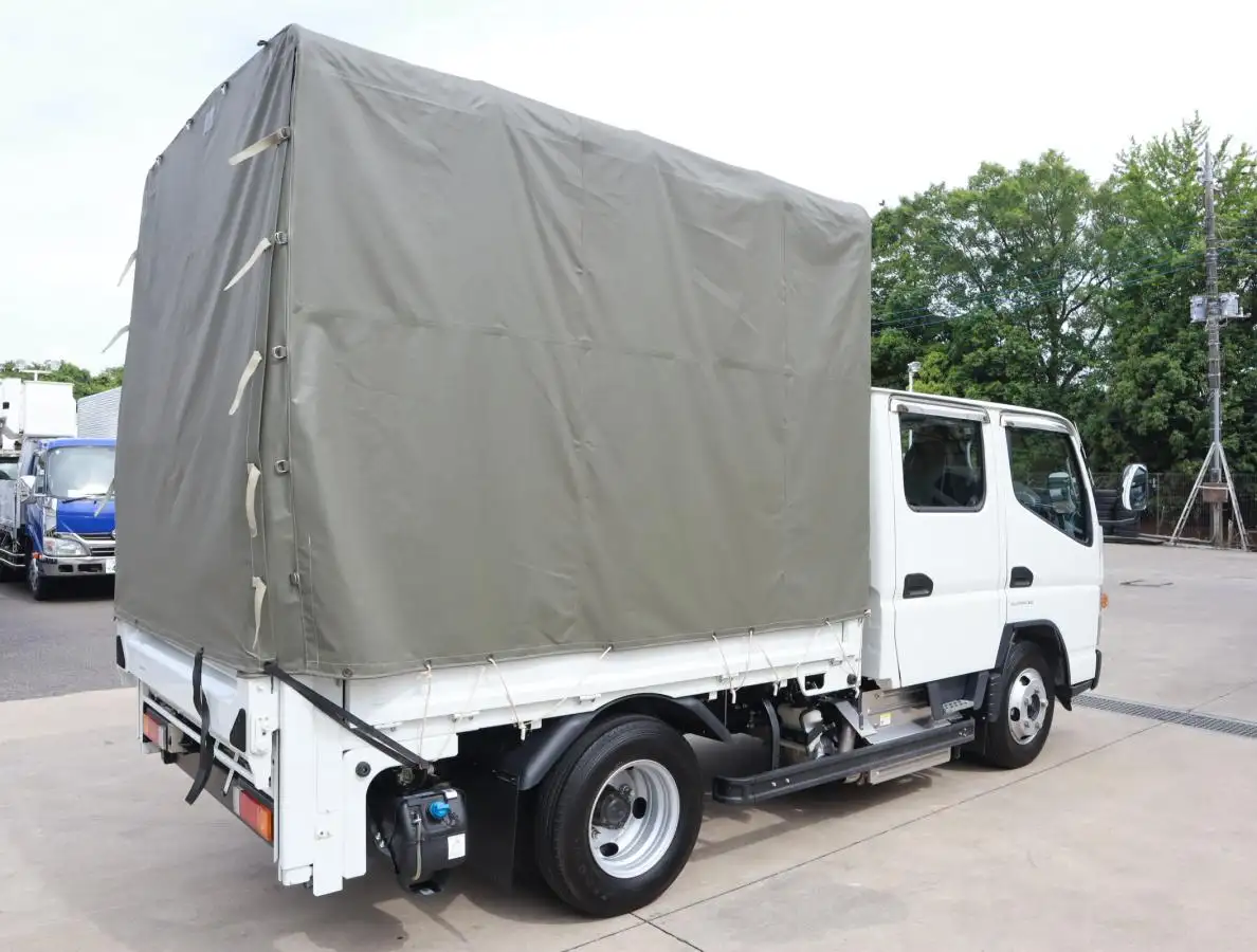 日産 アトラス 小型 平ボディ Wキャブ 幌の中古トラック画像2