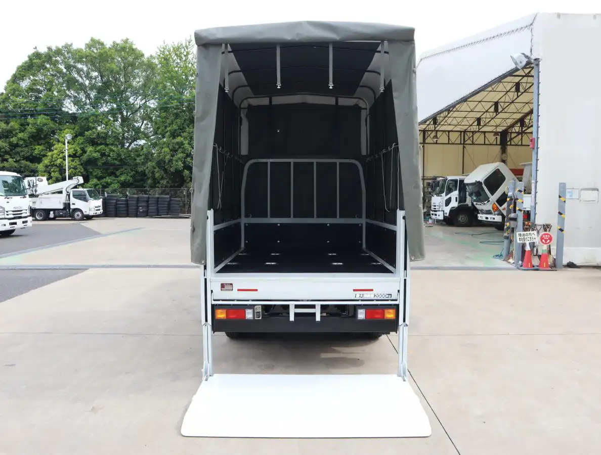 日産 アトラス 小型 平ボディ Wキャブ 幌の中古トラック画像4