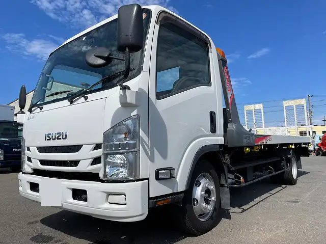 いすゞ エルフ 小型 車両重機運搬 ラジコン ウインチの中古トラック画像1