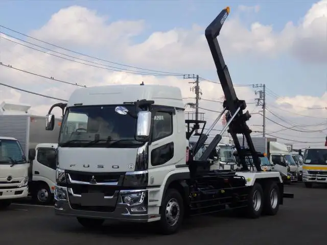 三菱 スーパーグレート 大型 アームロール ハイルーフ ツインホイスト の中古トラック【車両No.147022】