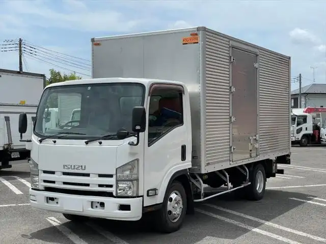 いすゞ エルフ 小型 アルミバン パワーゲート サイドドアの中古トラック画像1