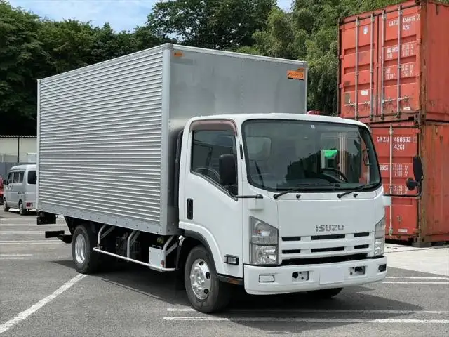 いすゞ エルフ 小型 アルミバン パワーゲート サイドドアの中古トラック画像2