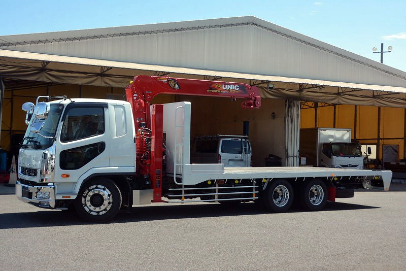 三菱 ファイター 中型/増トン 車両重機運搬 セルフローダー 2DG-FQ62F