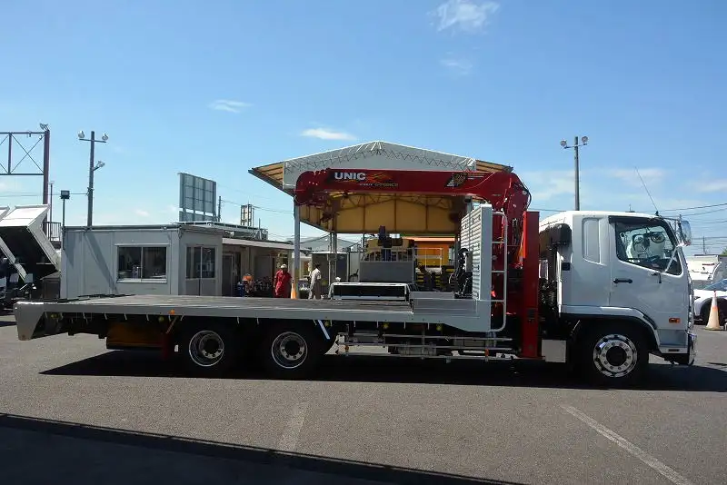 三菱 ファイター 中型/増トン 車両重機運搬 4段クレーン ラジコンの中古トラック画像2