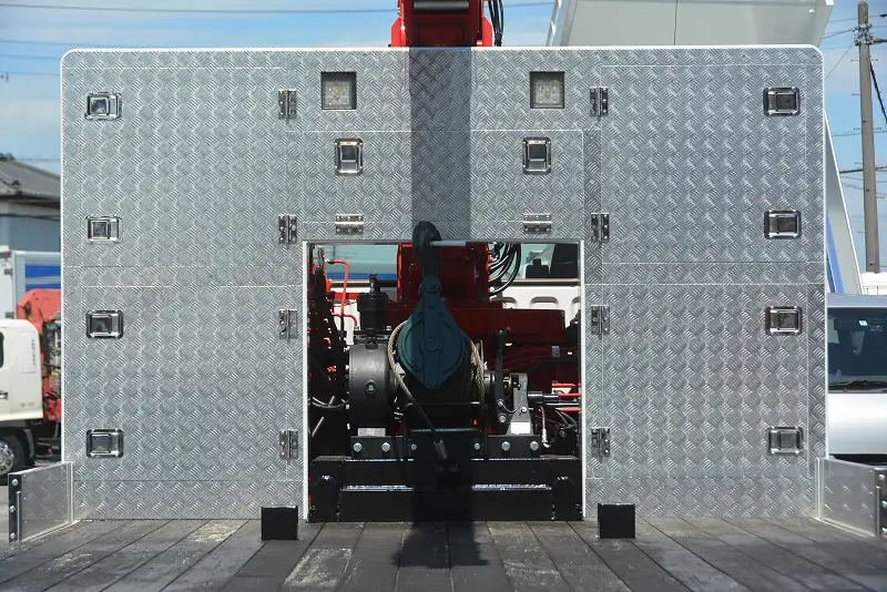 三菱 ファイター 中型/増トン 車両重機運搬 4段クレーン ラジコンの中古トラック画像6