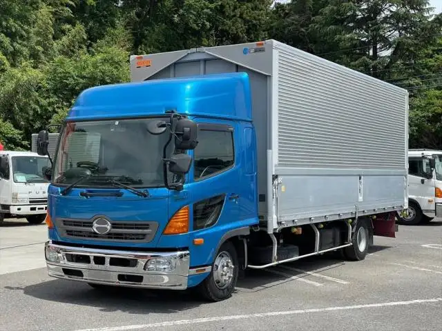 日野 レンジャー 中型/増トン ウイング エアサス ベッドの中古トラック画像1