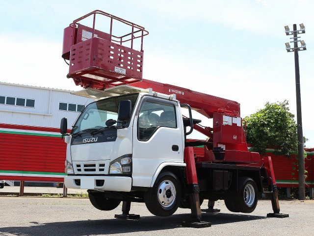 いすゞ エルフ 小型 高所・建柱車 高所作業車 PB-NKR81AN