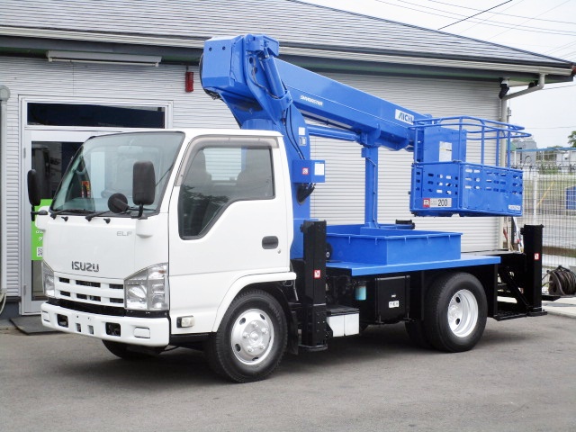 いすゞ エルフ 小型 高所・建柱車 高所作業車 TKG-NKR85N
