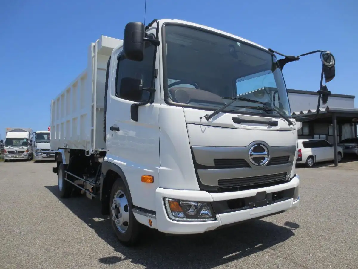 日野 レンジャー 中型/増トン ダンプ 土砂禁 ステンレス張りの中古トラック画像2