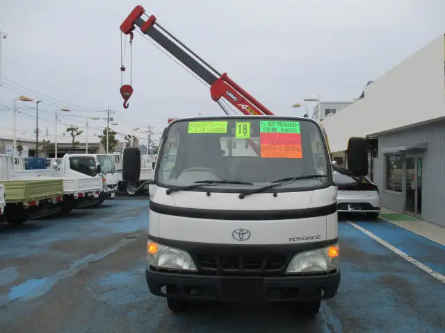 トヨタ トヨエース 小型 クレーン付 横置簡易クレーン 床鉄板の中古トラック画像2
