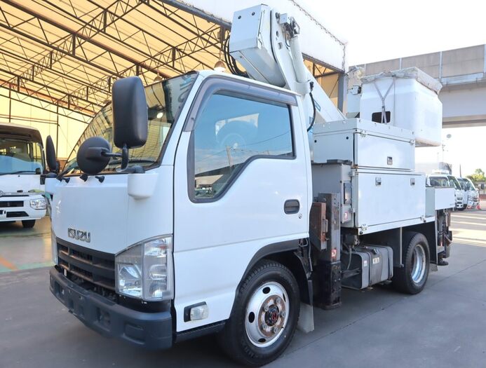 いすゞ エルフ 小型 高所・建柱車 高所作業車 TDG-NKS85AN