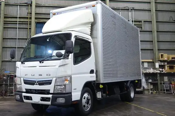 三菱 キャンター 小型 アルミバン パワーゲート TPG-FEA50の中古トラック画像1
