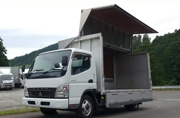 三菱 キャンター 小型 ウイング PDG-FE84DV H19｜画像1