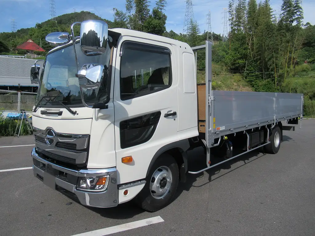 日野 レンジャー 中型/増トン 平ボディ アルミブロック ベッドの中古トラック画像1