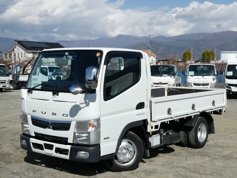三菱 キャンター 小型 平ボディ 床鉄板 2RG-FBA20の中古トラック画像1