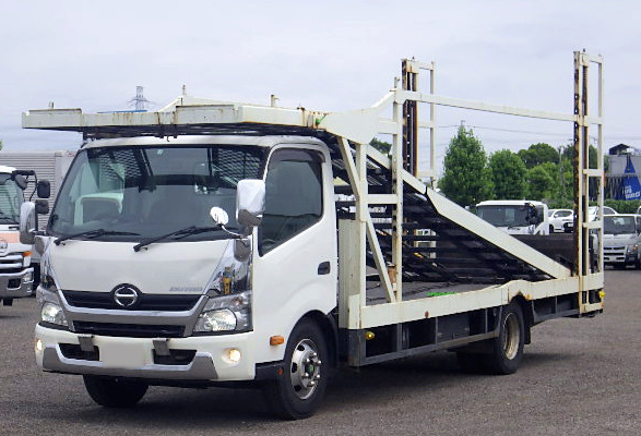 日野 デュトロ 小型 車両重機運搬 キャリアカー TKG-XZU730M