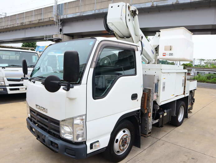 いすゞ エルフ 小型 高所・建柱車 高所作業車 TDG-NKS85AN
