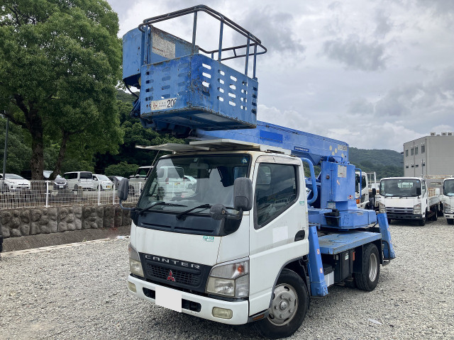 三菱 キャンター 小型 高所・建柱車 高所作業車 PA-FE73DB｜画像1