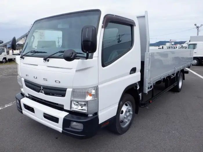 三菱 キャンター 小型 平ボディ 床鉄板 アルミブロックの中古トラック画像1