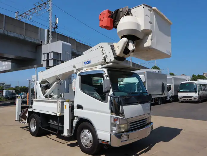 三菱 キャンター 小型 高所・建柱車 高所作業車 電工仕様の中古トラック画像2