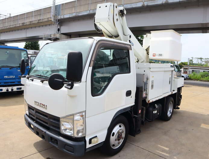 いすゞ エルフ 小型 高所・建柱車 高所作業車 BDG-NKS85AN