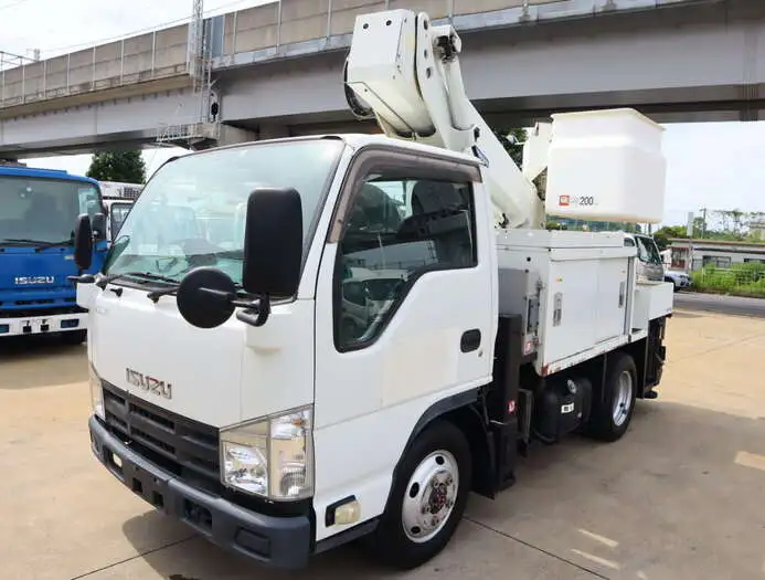 いすゞ エルフ 小型 高所・建柱車 高所作業車 電工仕様 の中古トラック【車両No.148608】
