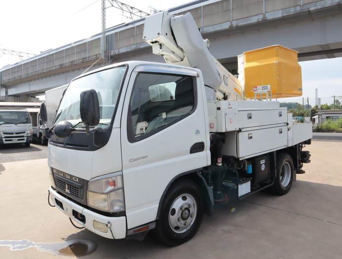 三菱 キャンター 小型 高所・建柱車 高所作業車 PDG-FE73D