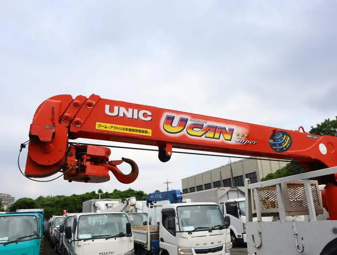 三菱 キャンター 小型 クレーン付 床鉄板 3段の中古トラック画像8