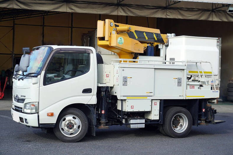 日野 デュトロ 小型 高所・建柱車 高所作業車 電工仕様｜画像1