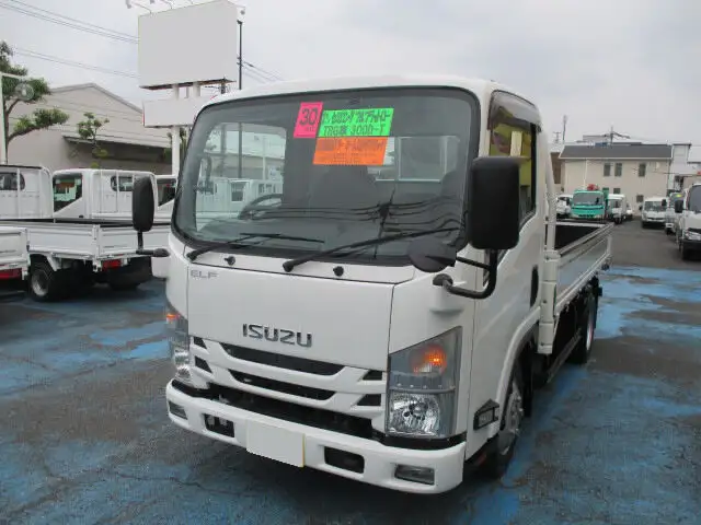 いすゞ エルフ 小型 平ボディ 床鉄板 TRG-NMR85Rの中古トラック画像1