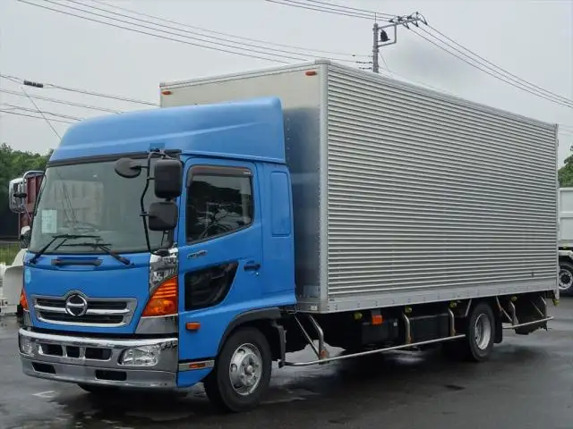 日野 レンジャー 中型/増トン アルミバン エアサス センターローラーの中古トラック画像1