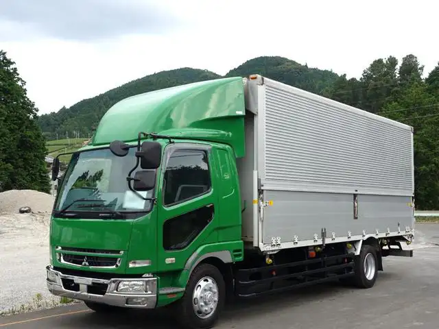 三菱 ファイター 中型/増トン ウイング 床鉄板 ベッドの中古トラック画像1