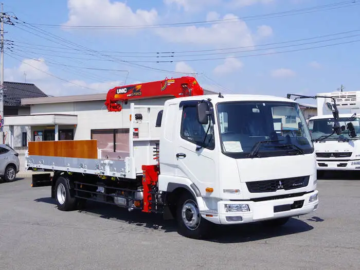 三菱 ファイター 中型/増トン 車両重機運搬 4段クレーン ラジコンの中古トラック画像2