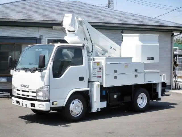 いすゞ エルフ 小型 高所・建柱車 高所作業車 TKG-NKR85Nの中古トラック画像1