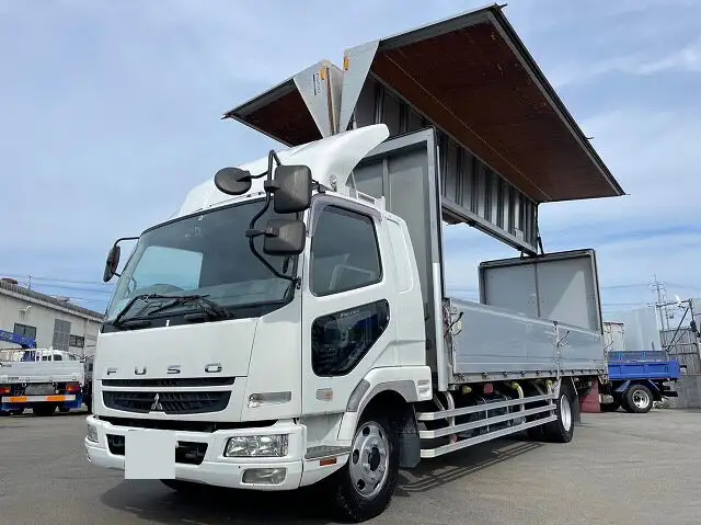 三菱 ファイター 中型/増トン ウイング ベッド PA-FK61FXの中古トラック画像1
