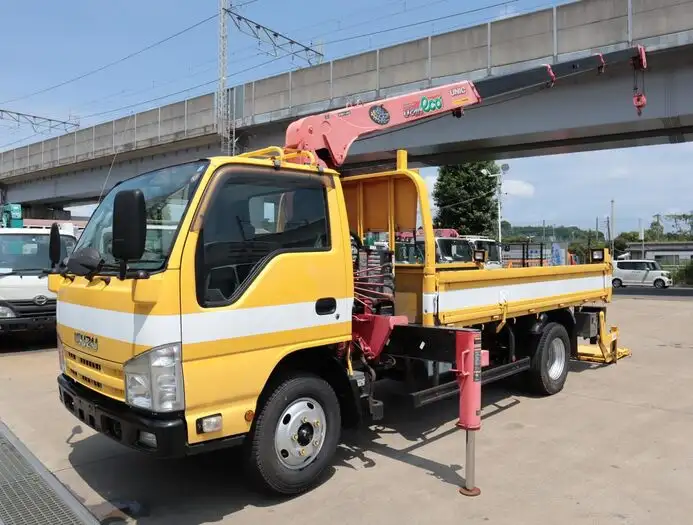 いすゞ エルフ 小型 クレーン付 パワーゲート 床鉄板 の中古トラック【車両No.149141】