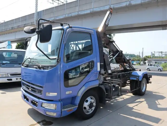 三菱 ファイター 中型/増トン アームロール ツインホイスト PDG-FK71Rの中古トラック画像1