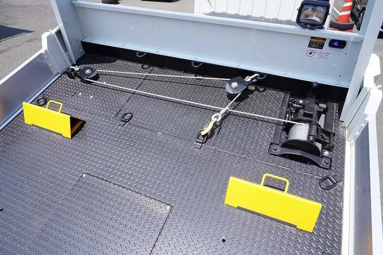 三菱 キャンター 小型 車両重機運搬 ラジコン ウインチの中古トラック画像6
