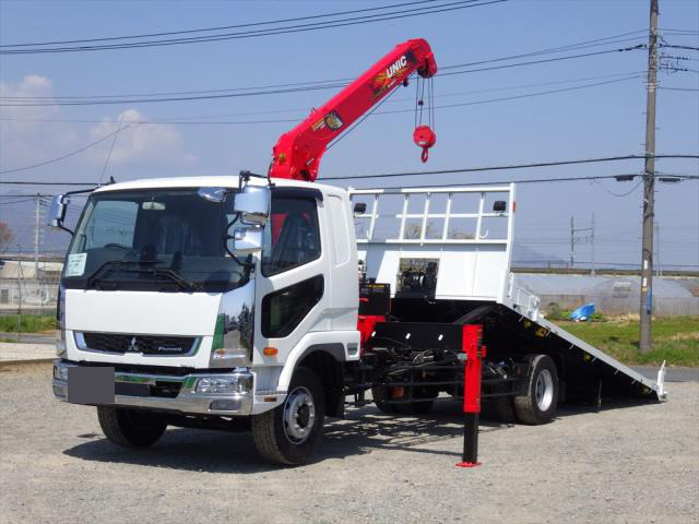 三菱 ファイター 中型/増トン 車両重機運搬 セルフローダー 2KG-FK62FZ