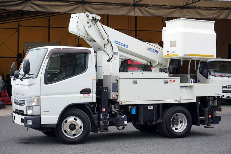 三菱 キャンター 小型 高所・建柱車 高所作業車 TPG-FEA50
