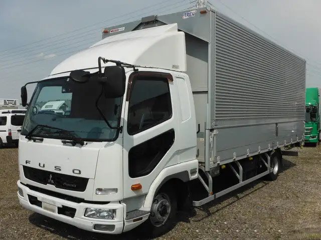 三菱 ファイター 中型/増トン ウイング エアサス ベッドの中古トラック画像1