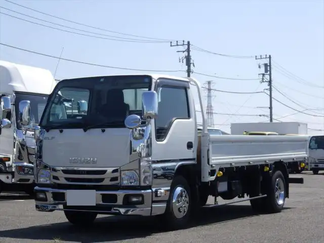 いすゞ エルフ 小型 平ボディ 床鉄板 2RG-NKR88ANの中古トラック画像1